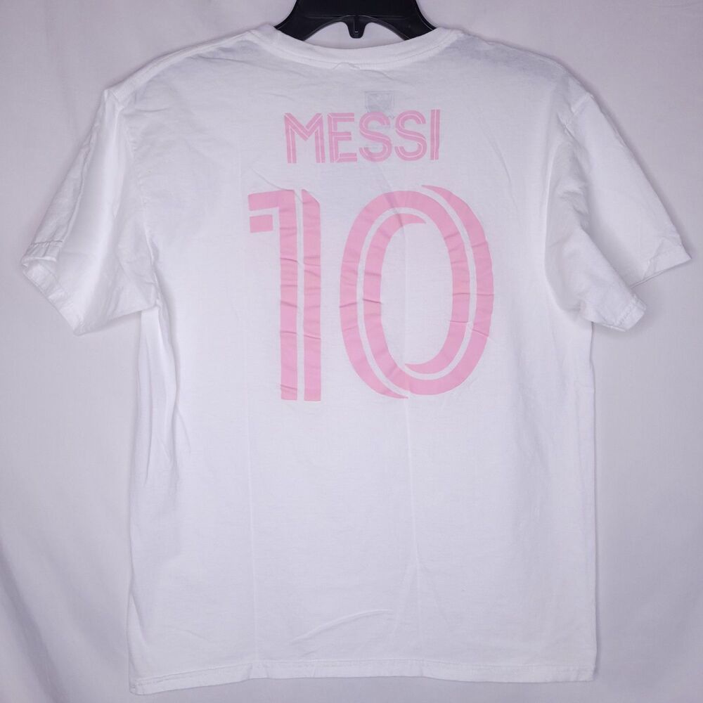 MLS Inter Miami CF Lionel Messi T Shirt Youth XL White
